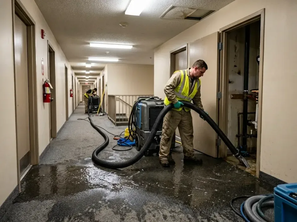 multi-unit-apartment-hallway-f-005 — frequently asked questions, Emergency Burst Pipe Water Extraction & Removal in Lake Tap…
